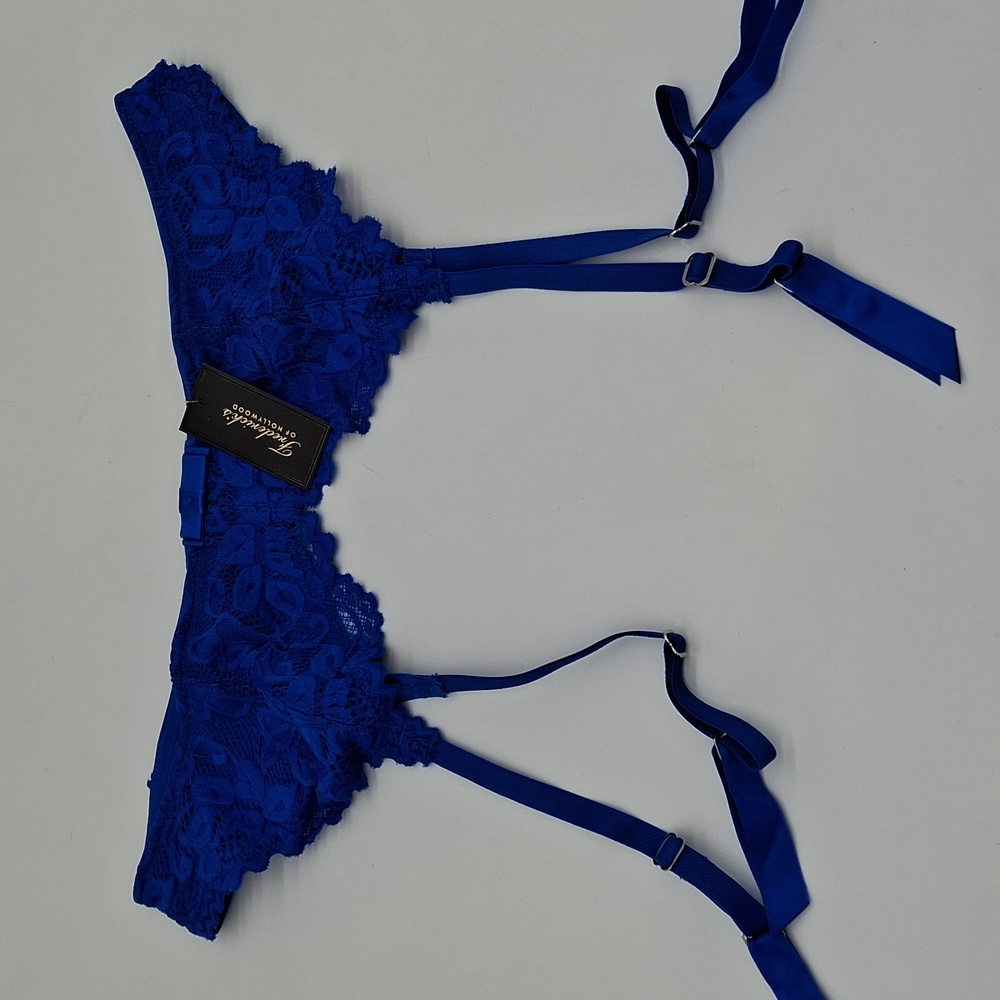 Frederick's of Hollywood Jessica Lace Garter Belt Princess Blue S/M